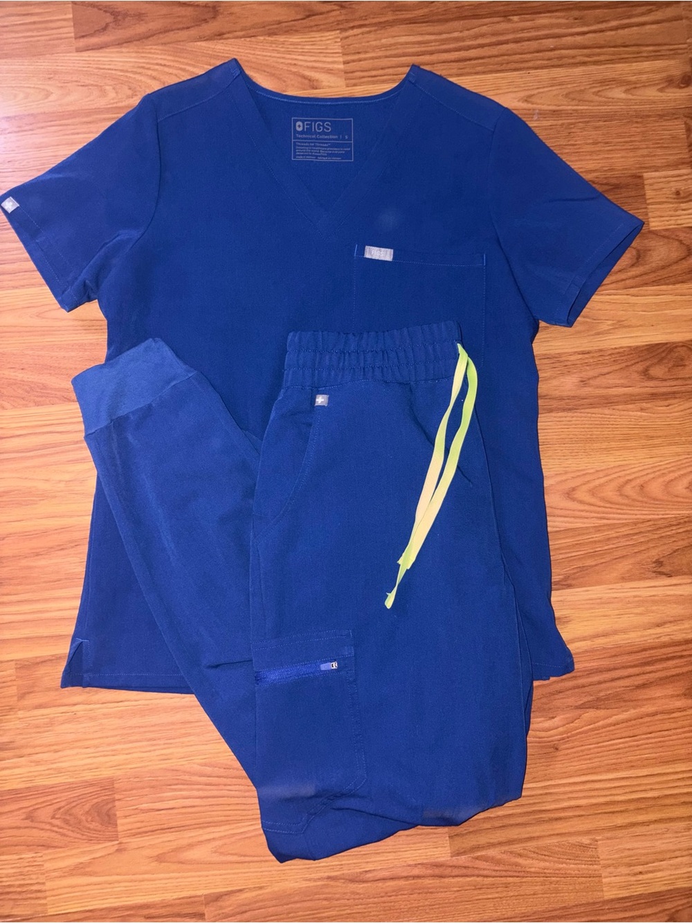 FIGS Royal Blue V-Neck Scrub Top